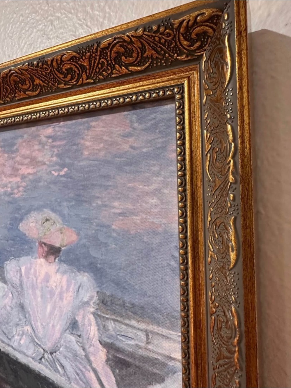 Claude Monet Impressionist masterpiece “ Young girls on a row boat” 15x15” - Picture 3 of 10